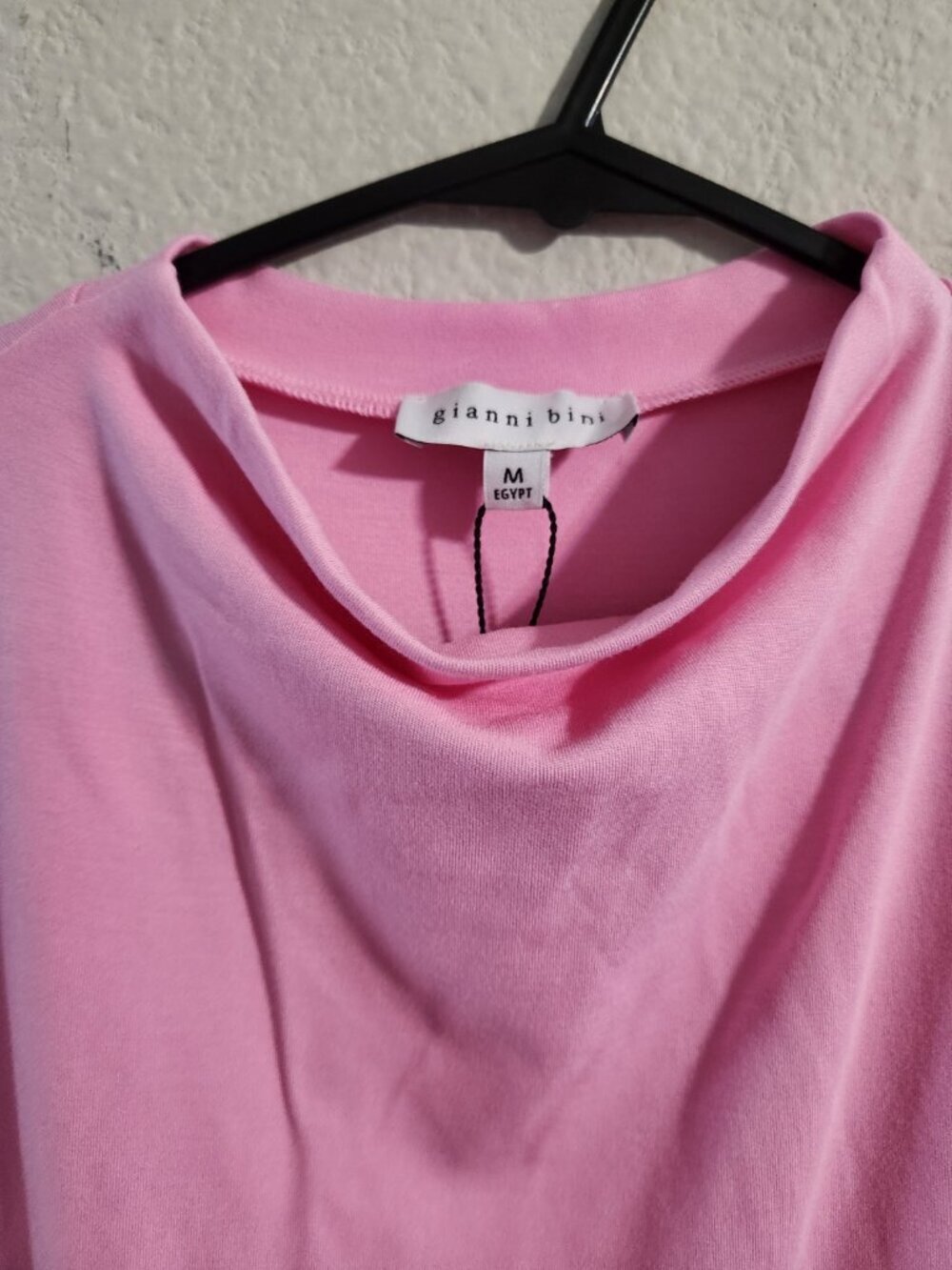 Gianni Bini NWOT Knit Mock Neck Cap Sleeve Bodycon Midi Dress Pink medium - Picture 5 of 8